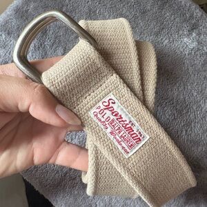 Vintage Polo Ralph Lauren Sportsman canvas belt with brass buckle